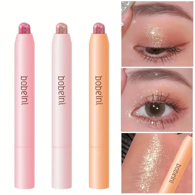 Fard à paupières nacré scintillant Crayon surligneur professionnel à paillettes imperméables Cosmétiques haute brillance Maquillage de beauté