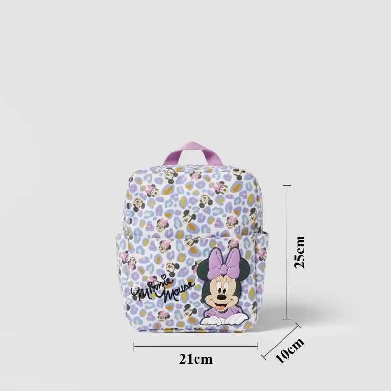 Sac à dos tendance Disney Mickey Mouse pour femme, cartable en toile Minnie, grande capacité, pour filles