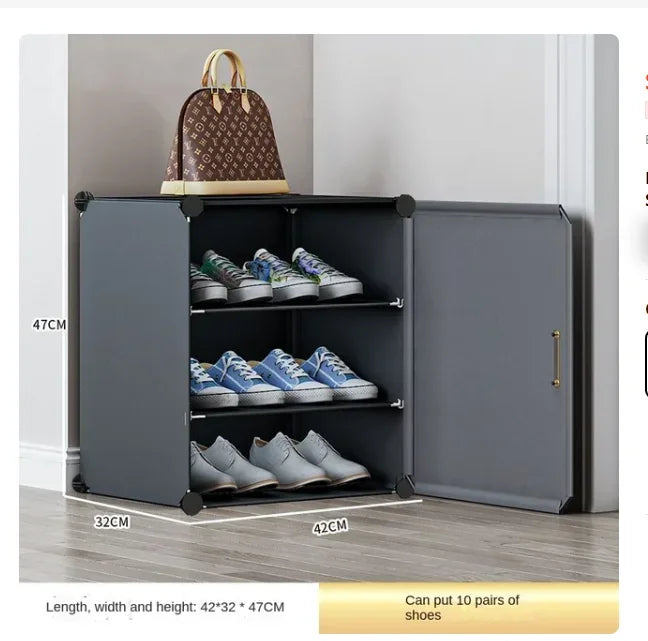 Modern Foldable Cabinets Of Home Living Corridor Multilayer Dust Proof Shoe Storage Rack For Your Room Simplicity Hallway Shelf