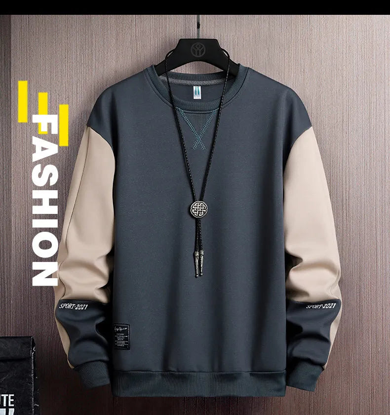 Sports Sweatshirt Men 2023 Spring and Autumn Round Collar Couple Loose Casual Hoodies Fashion Trend Sweatshirt Large Size M-5XL