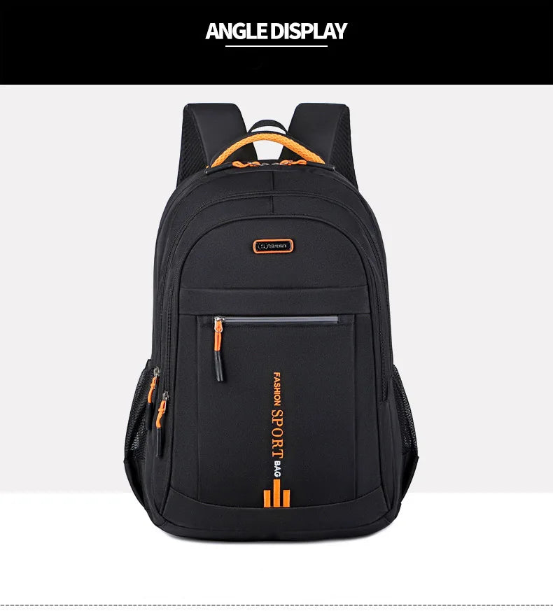 Men's Backpacks Oxford Waterproof Rucksack Business Computer Bag Casual Backpack Senior High School Student Schoolbag Large Capa