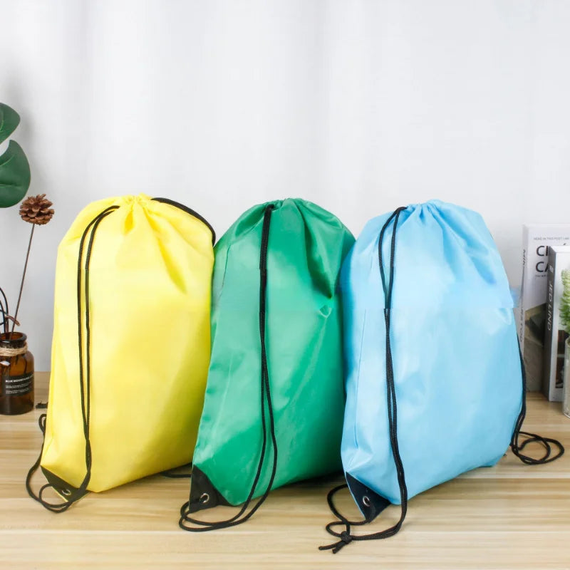 Waterproof Sports Gym Bag Drawstring Sack Outdoor Travel Backpack Shopping Bags Swimming Basketball Yoga Bags