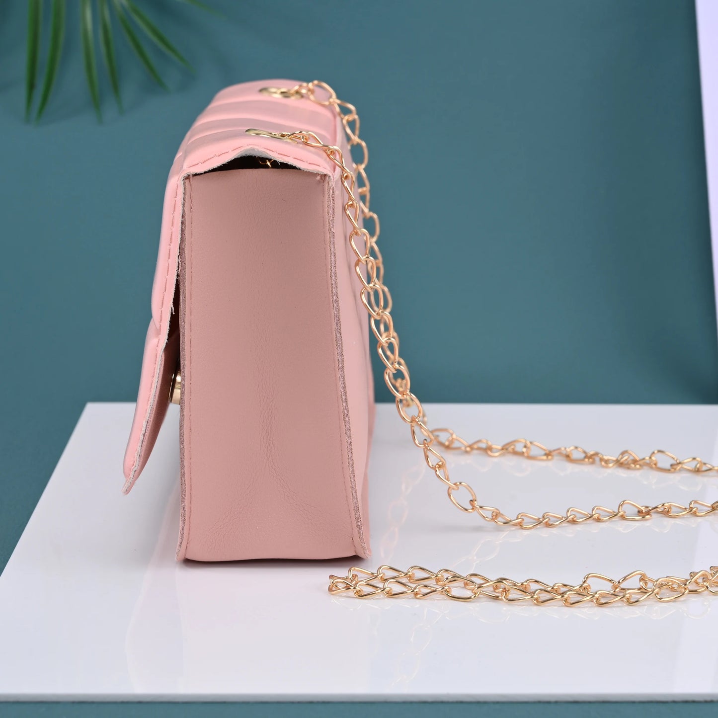 2024 New PU Leather Shoulder Bags for Women Fashion Texture Chain Rhomboid Crossbody Bags Summer Trend Handbags Phone Bag Ladies