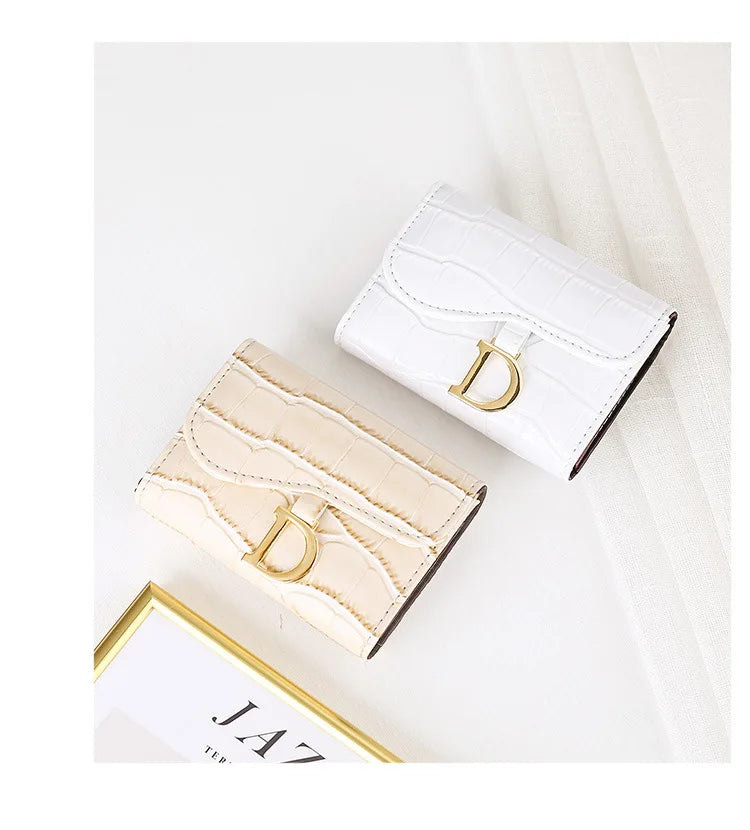 Women Short Wallet Small Fashion Luxury Brand Leather Purse Ladies Card Bag for Women Clutch Female Purse Money Clip Wallet 2023