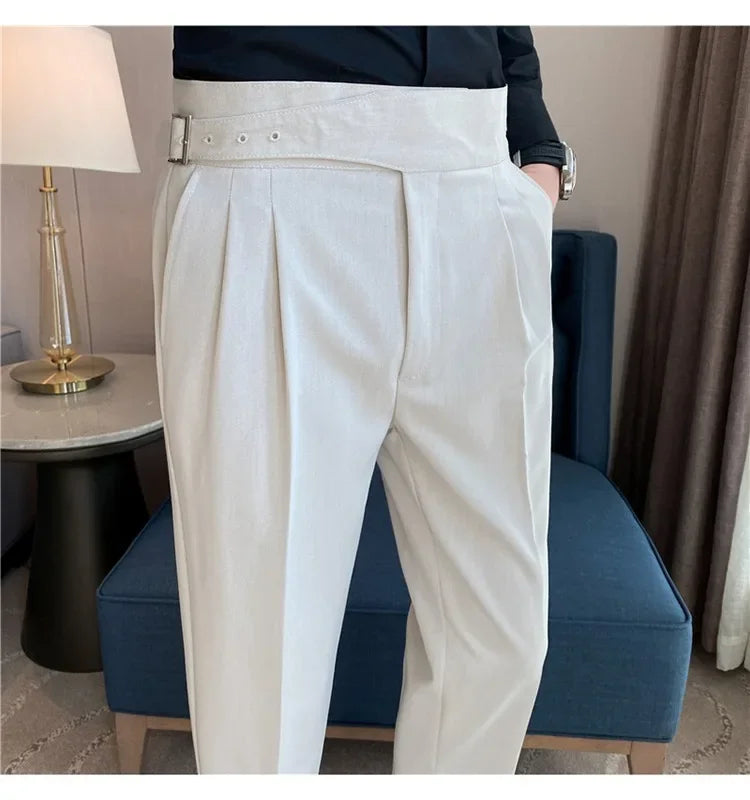 High-quality Nadors Men's Trousers Casual Business Formal Suit Pants High-waisted Slims Smooths Your Silhouette Cropped Pants