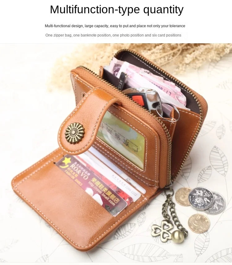 Women Wallets and Purses PU Leather Money Bag Female Short Hasp Purse Small Coin Card Holders Blue Red Clutch New Women Wallet