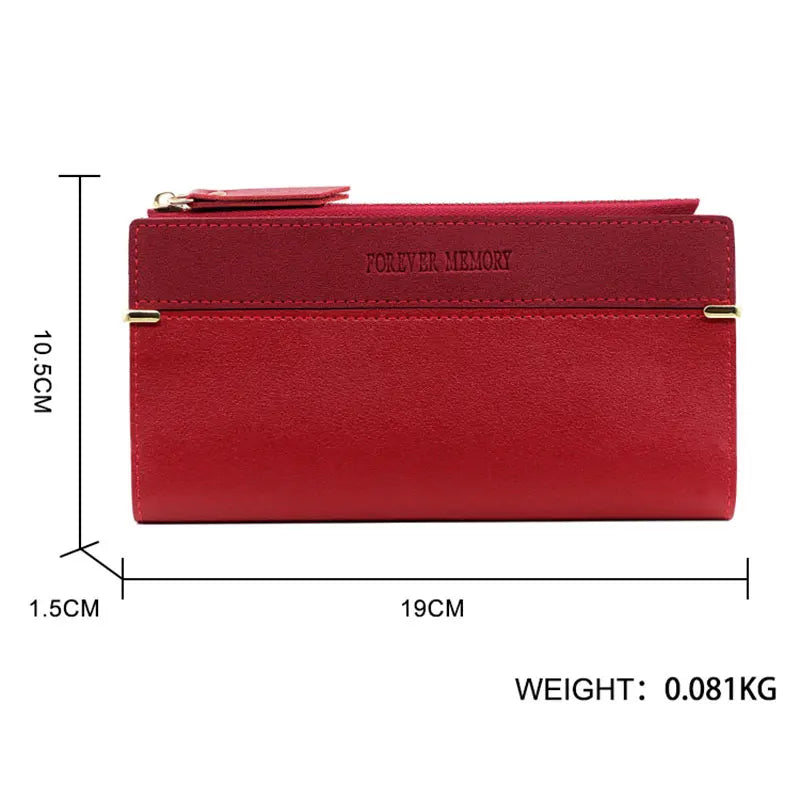 2024 New Long Women Wallets Clutch Zipper Coin Pocket Name Engraved Female Wallet Large Capacity Card Holder Brand Women's Purse