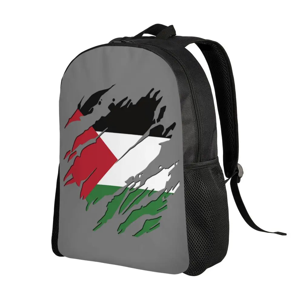 Custom Palestinians Keffiyeh Pattern Backpack for Women Men Waterproof College School Tradition Bag Print Bookbags