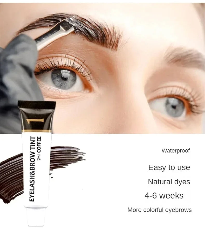 Eyelashes and Eyebrow Tint Dye Professional Eyebrow Dye Waterproof Long-lasting Eyebrow Brow Kit Semi Permanent Brow Lift