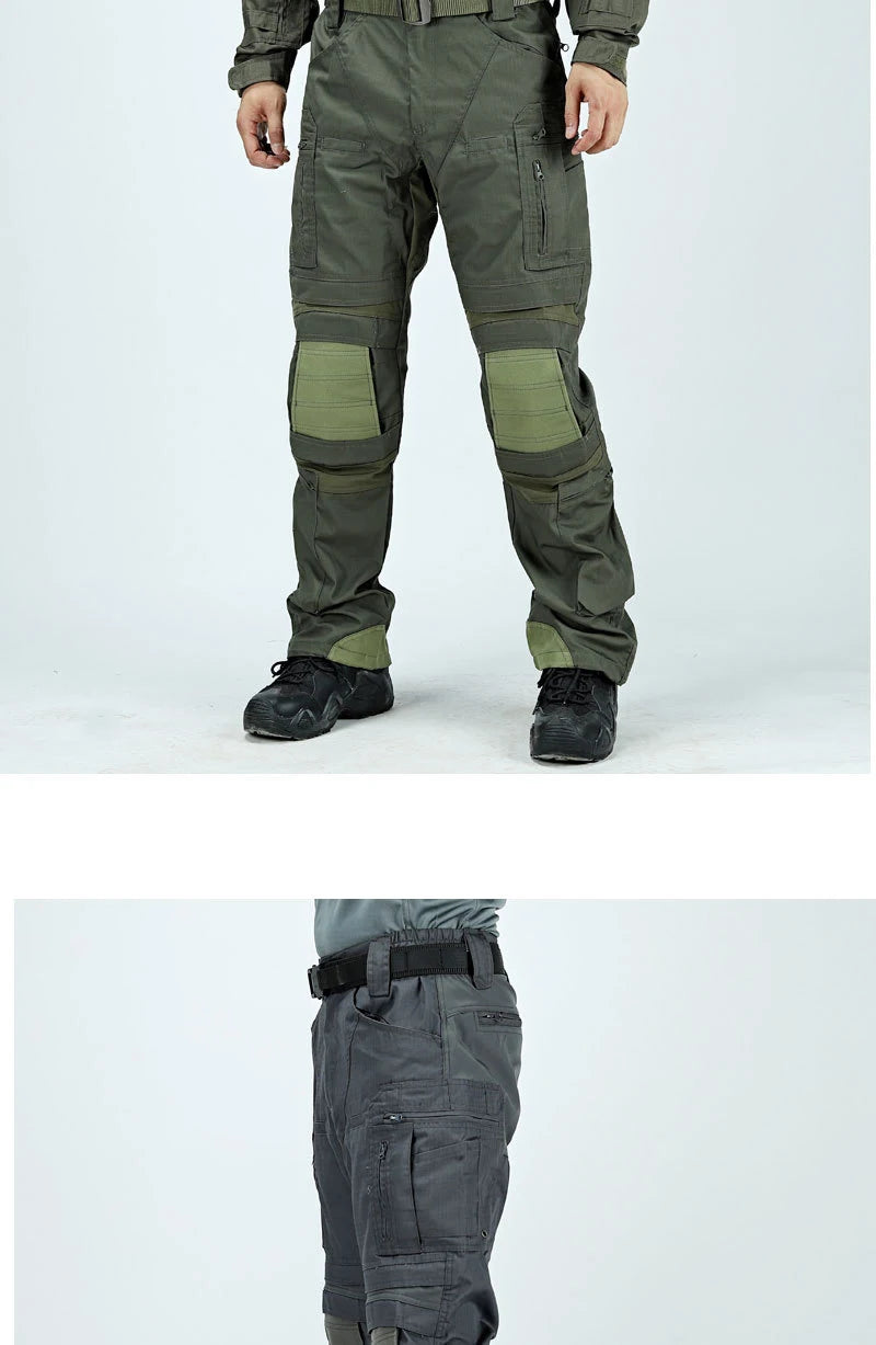 Pantalon cargo imperméable pour homme, pantalon tactique d'entraînement militaire, pantalon de combat, multi-poches, résistant à l'usure, pantalon pour homme, randonnée en plein air