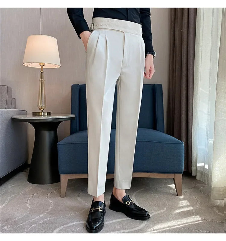 High-quality Nadors Men's Trousers Casual Business Formal Suit Pants High-waisted Slims Smooths Your Silhouette Cropped Pants