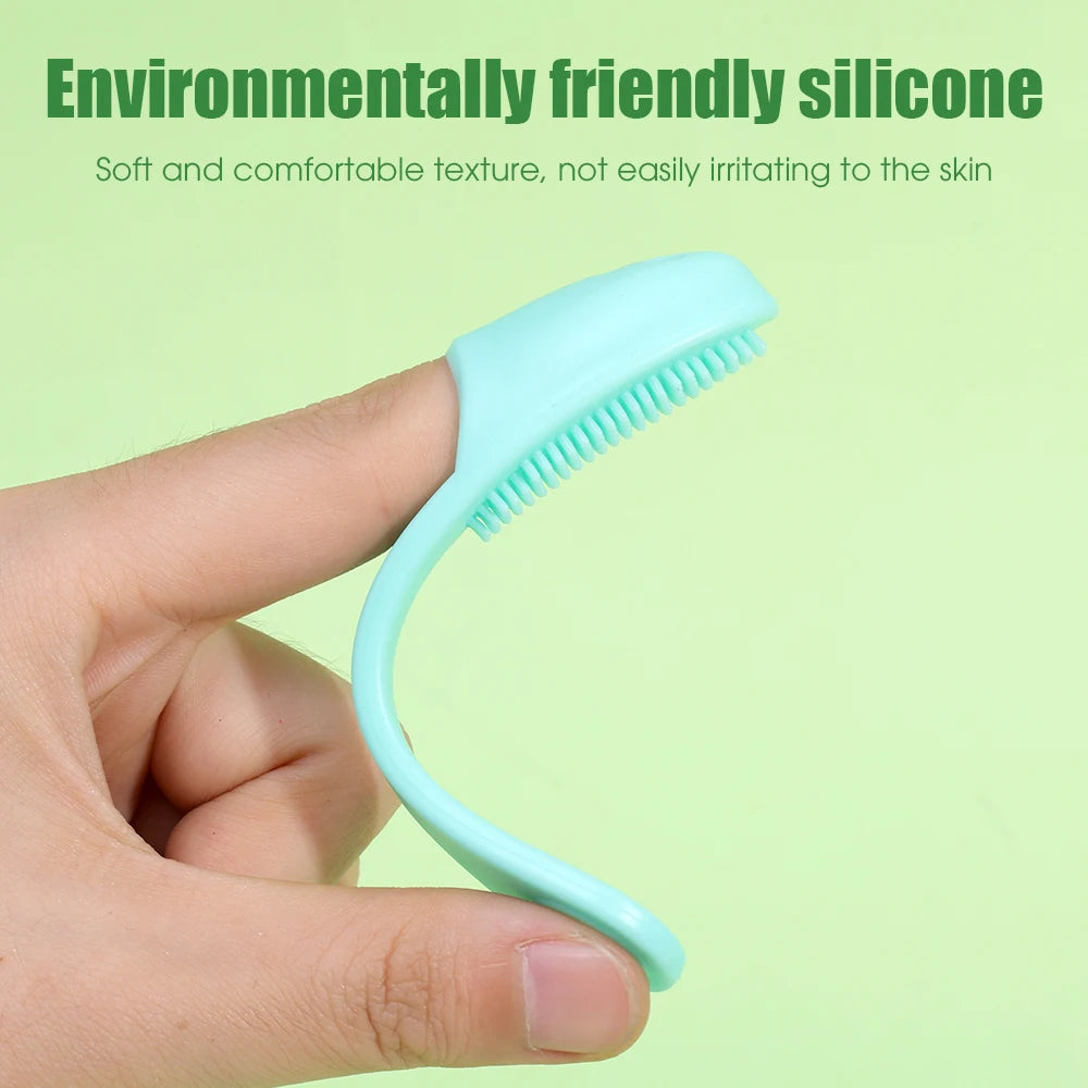 Brosse de nettoyage des pores du visage en silicone, brosses de massage double face pour le visage et le nez, brosse douce pour le lavage de la tête et du nez, outil de nettoyage pour les soins de la peau