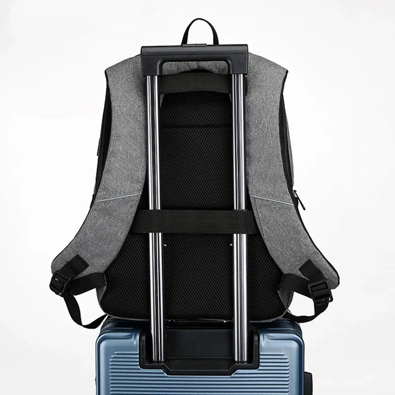 2024 Backpack Men USB Charging Waterproof 15.6 Inch Laptop Casual Oxford Male Business Bag Mochila Computer Notebook Backpacks