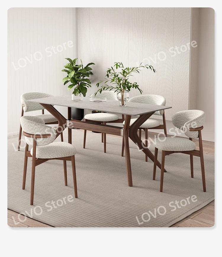 Nordic Mobile Dining Room Sets Armchair Foldable Design Chair  Table Set ModernHome Furniture DW