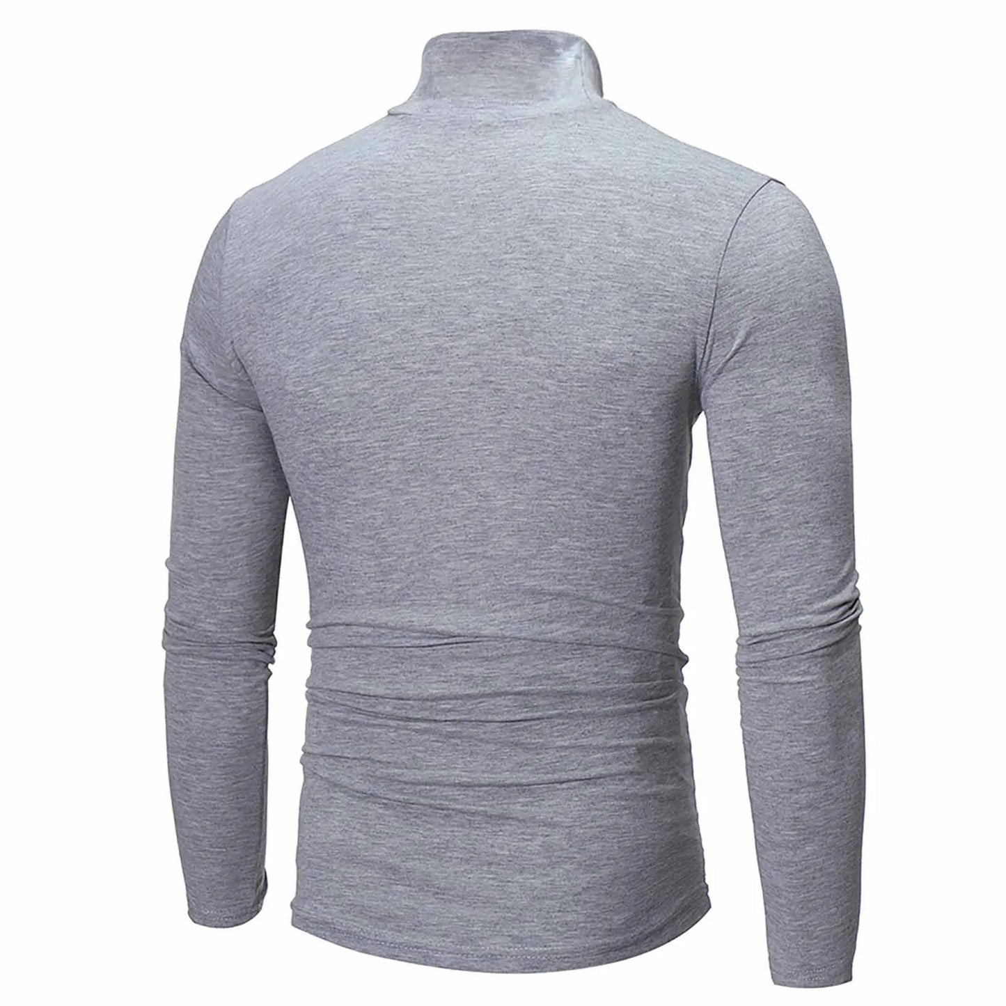 Pull en coton pour homme de haute qualité, pull en coton pour homme, col mi-haut, doux et chaud, tricoté, coupe slim