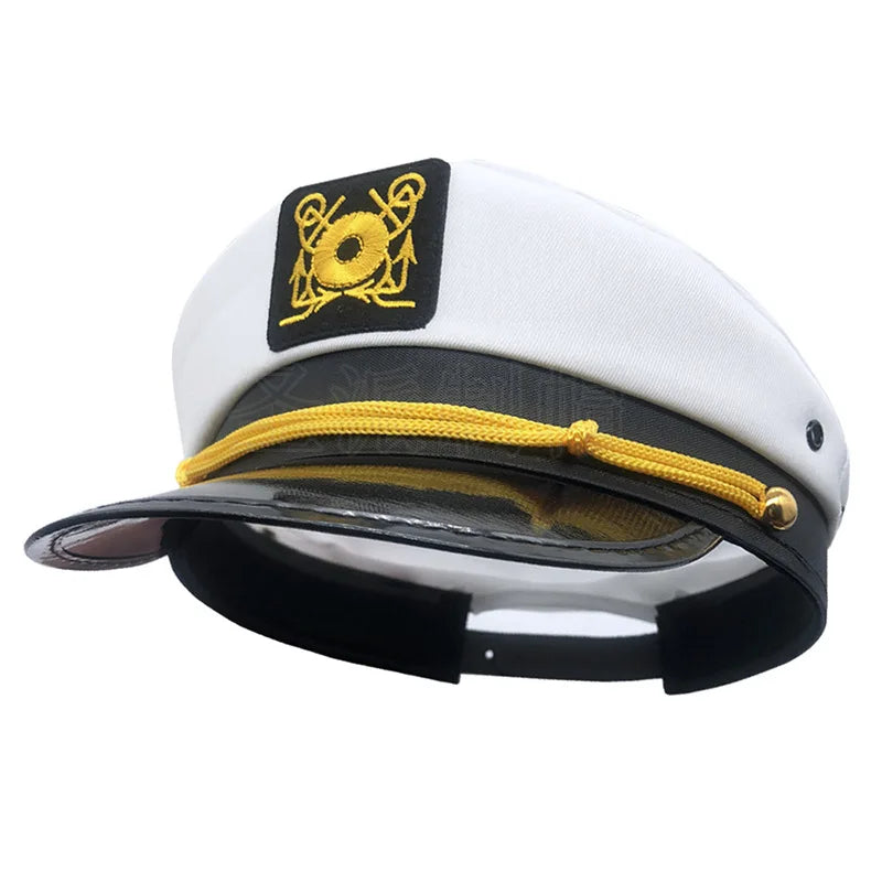 Adult Yacht Sailor Captain Hat Adjustable Men's and Women's Party Hat Makeup Ball Dressing Event Excellent Stylish Accessories