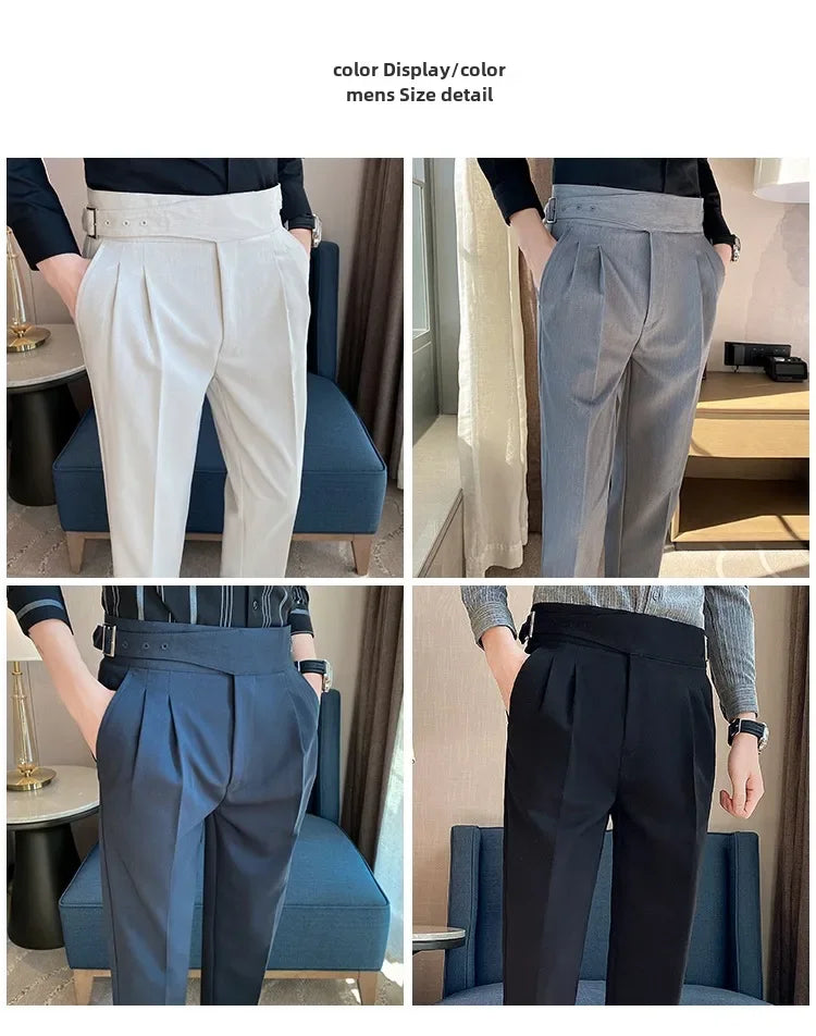 High-quality Nadors Men's Trousers Casual Business Formal Suit Pants High-waisted Slims Smooths Your Silhouette Cropped Pants