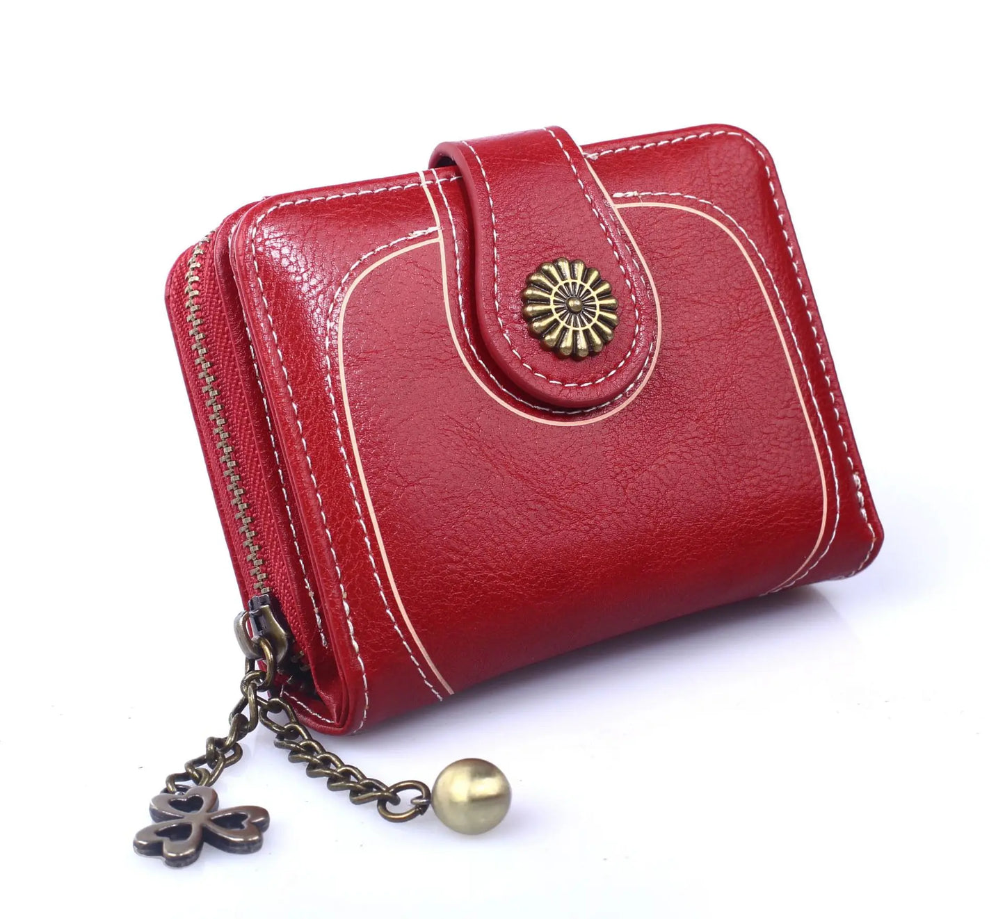 Women Wallets and Purses PU Leather Money Bag Female Short Hasp Purse Small Coin Card Holders Blue Red Clutch New Women Wallet