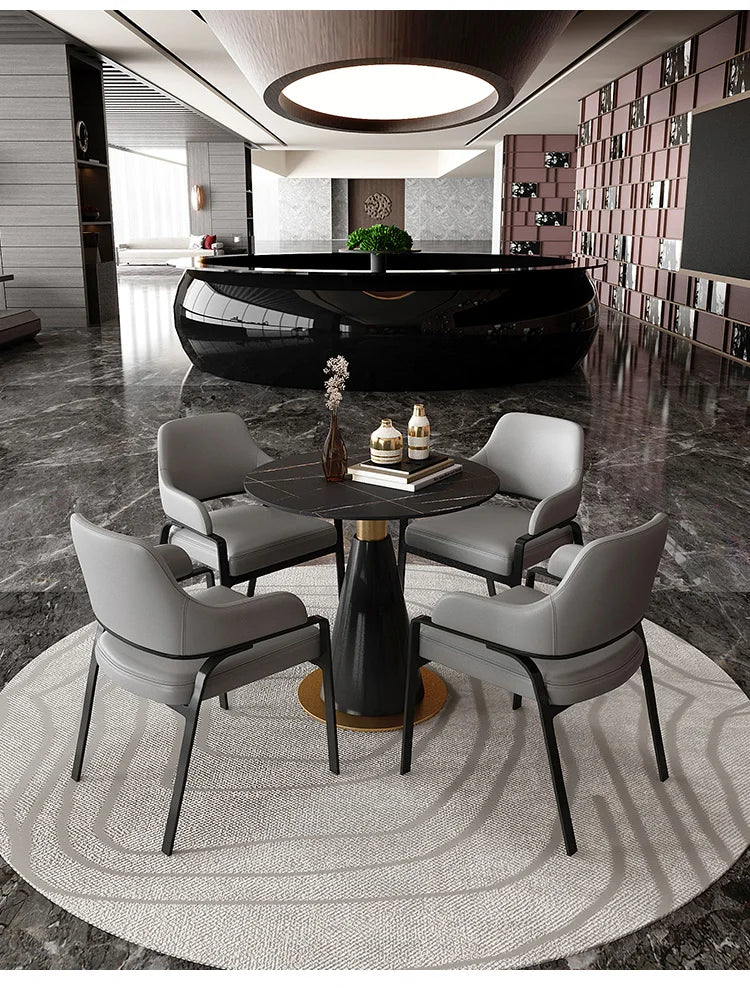 Living Room Nordic Dining Table Round Accent Mobile Dining Room Set Designer Home Tavolino Da Salotto Kitchen Furniture