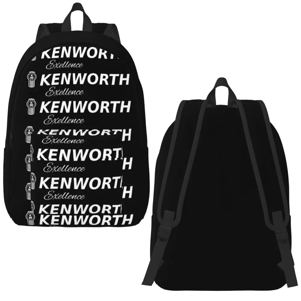 Kenworth Logo Casual Backpack with Pocket High School Business Daypack for Men Women Laptop Computer Canvas Bags