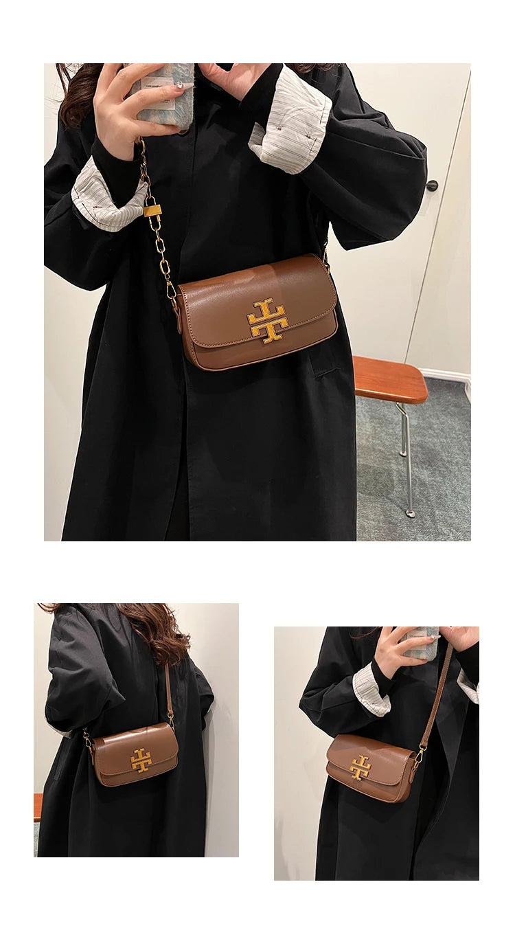 New Niche Handbag French Retro Tote Bag Fashion One-Shoulder Diagonal Bag Exquisite High-Quality Portable Small Square Bag Gifts