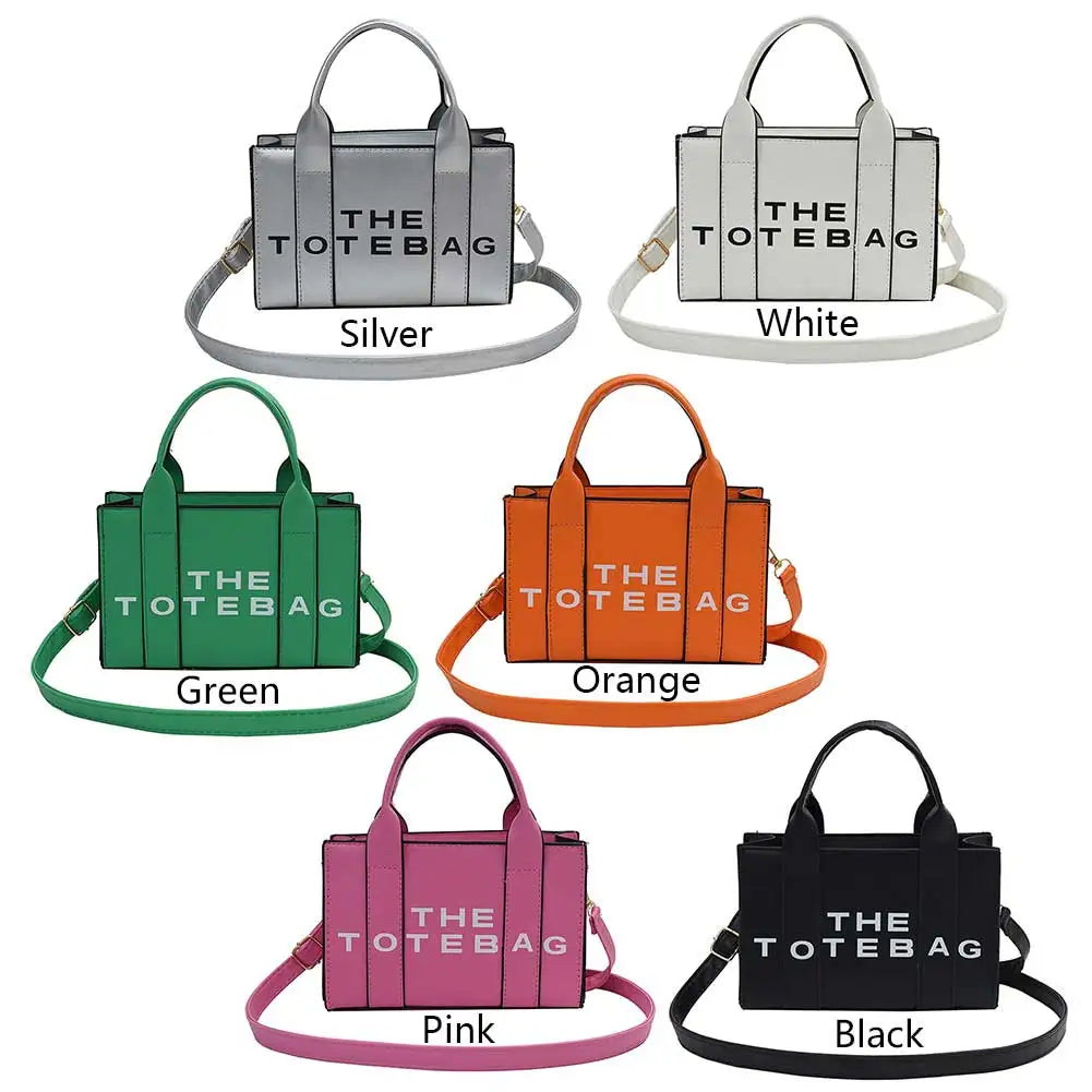 The Tote Bag For Women, Trendy PU Leather Handbag, Top Handle Satchel Purse, Casual Crossbody Bag Casual Simple Shoulder Bag