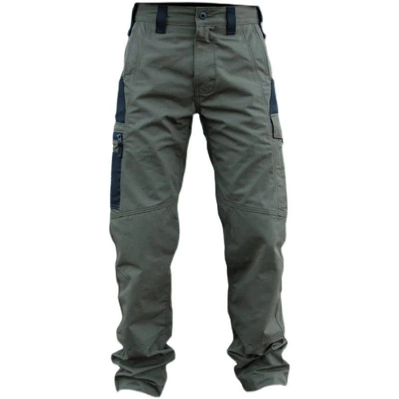 Men's Cargo Pants Multi Pockets Work Trousers Casual Tactical Pants Male Outwear Straight Autumn Winter Wear-resisting Trousers