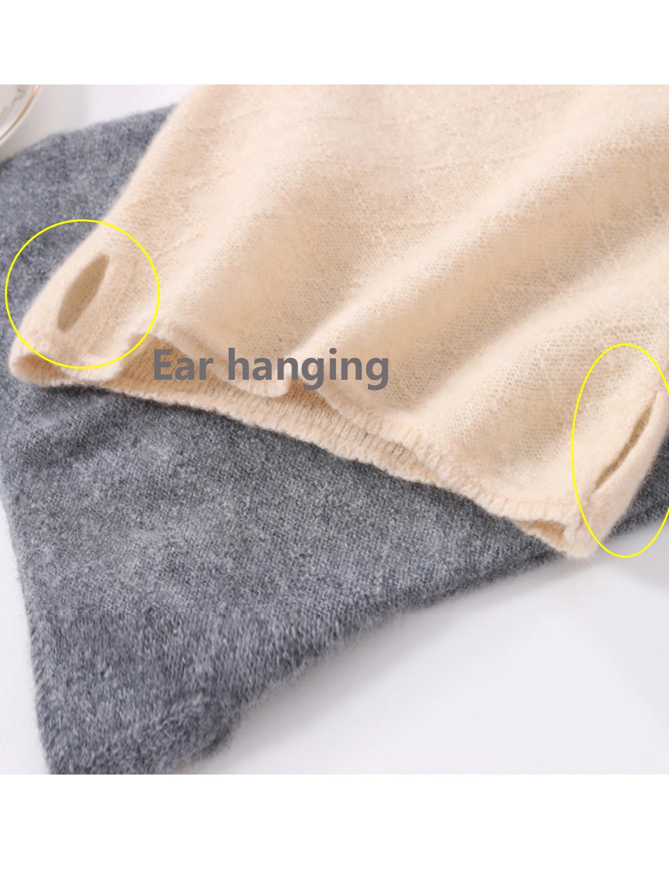 100% Pure Wool Ring Scarf Hollow Out Neckerchief Women Knitted Luxury Cashmere Headband Female Neck Warmer Soft Fake Collar