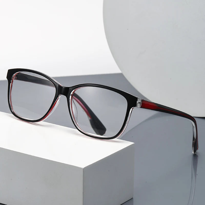 -1.0 -1.5 -2 -2.5 -3 -3.5 -4 -4.5 -5 -5.5 -6 Myopia Memory Optical Glasses Half Frame Finished Men Women Shortsighted Eyeglasses