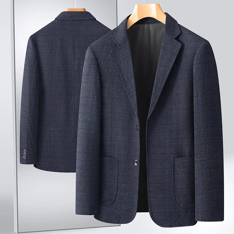 Blazer tendance pour homme, nouvelle mode, tenue professionnelle décontractée, style britannique, ample, quatre saisons