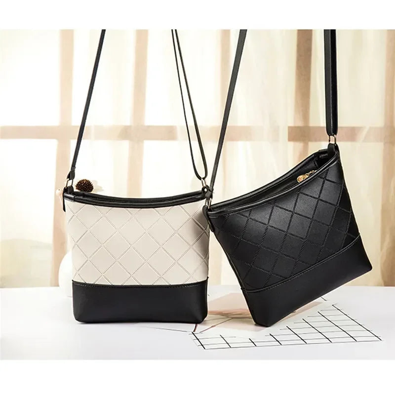 New Wandering Small Bag Lingge Embossed Colored Casual Small Square Bag Single-shoulder Crossbody Women's Bag