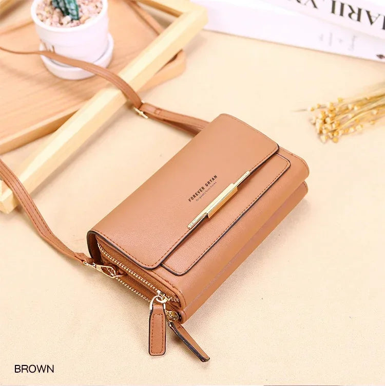 Fashion Crossbody Bags New Pu Leather Women Handbags Female Multifunctional Large Capacity Shoulder Bags For Ladies Phone Purse