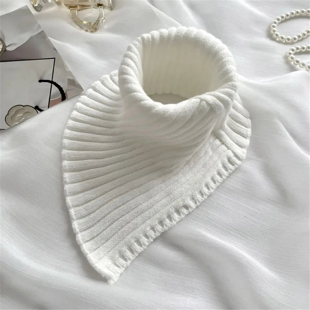 Women Knitted Fake Collar Scarf Women Warm Turtleneck Neck Warmer Detachable Winter Windproof Scarf