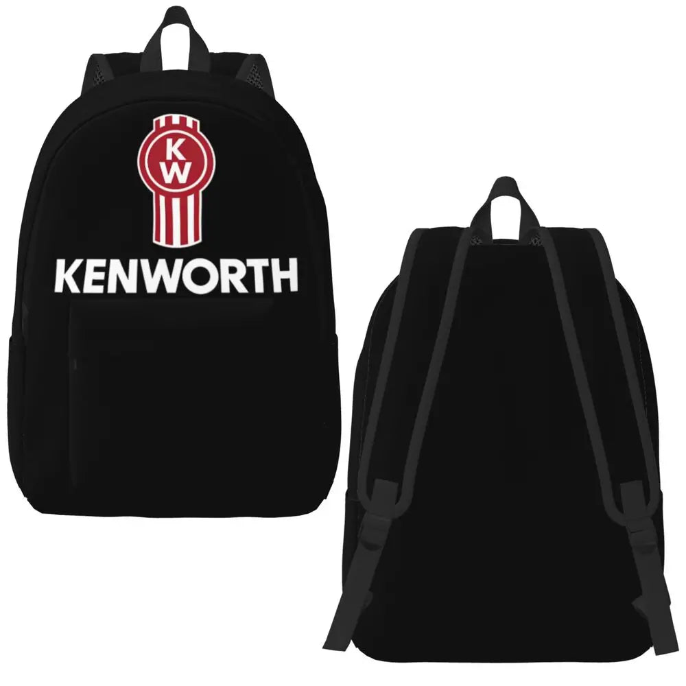 Kenworth Logo Casual Backpack with Pocket High School Business Daypack for Men Women Laptop Computer Canvas Bags