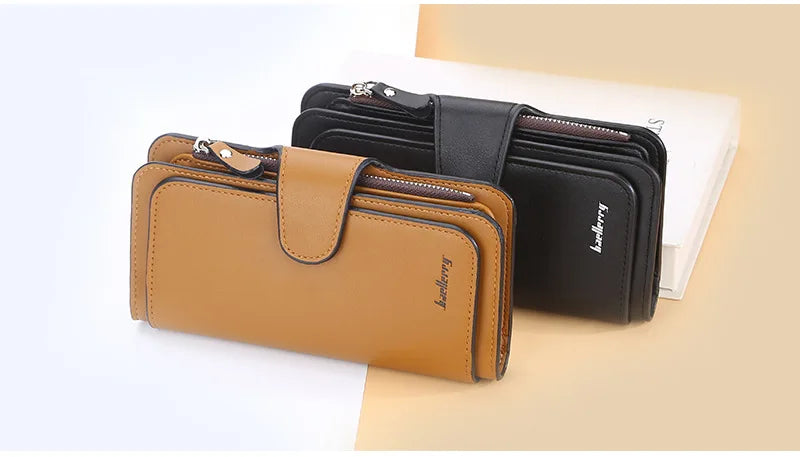 2024 Women Long Wallets Name Engraving Top Quality 15 Card Holders Classic Female Purse Zipper Brand Wallet For Women