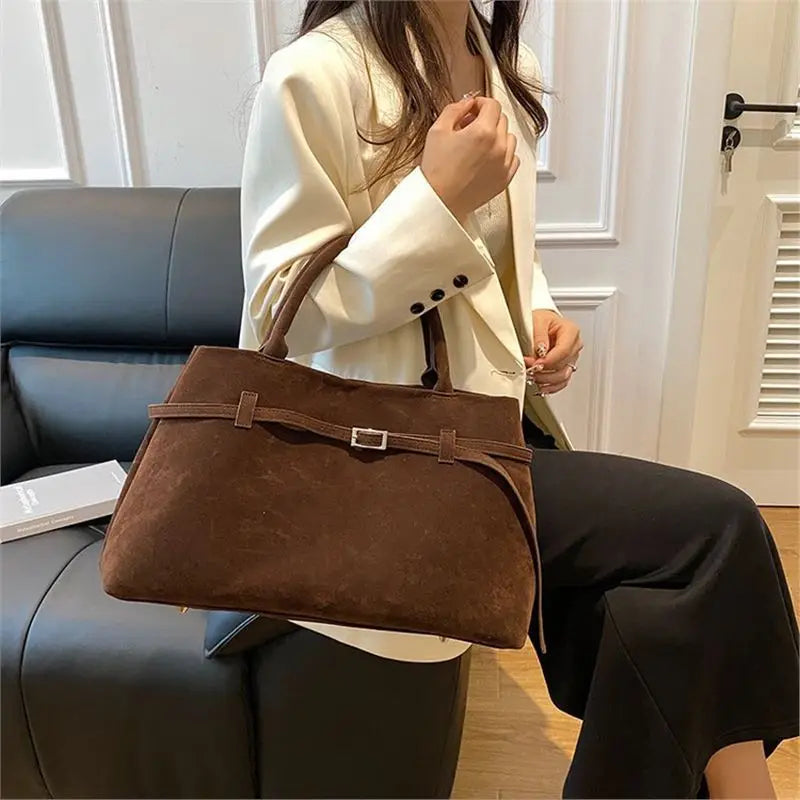 Tote Bag Ladies New Autumn/winter High-grade Niche Design Large Capacity Retro Commuter Handbag Women Shoulder Bags