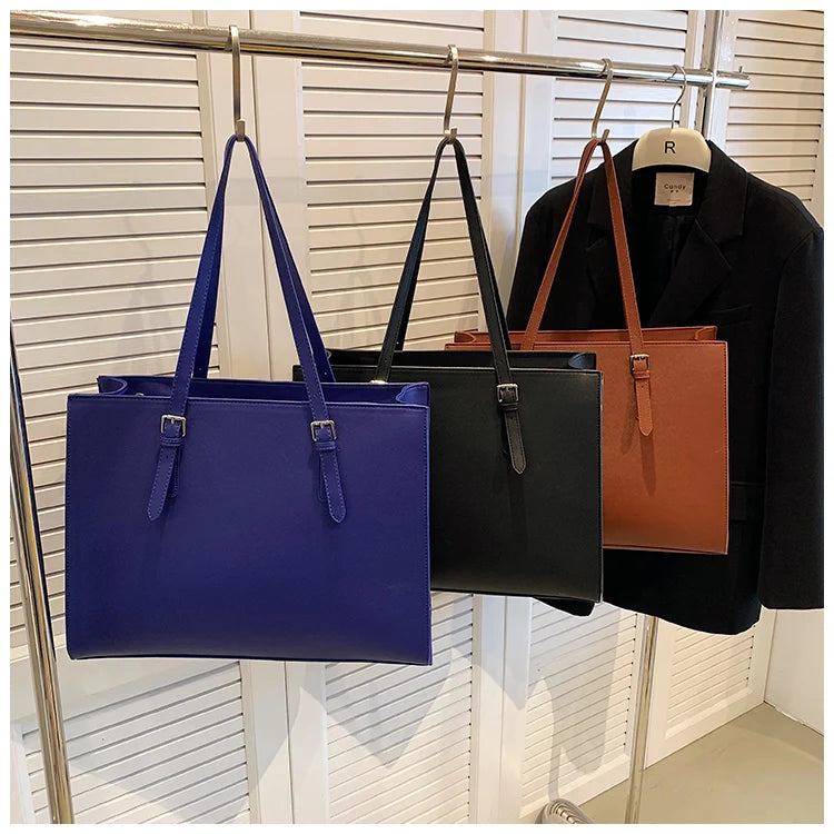 New Women Retro Tote Bags Messenger Handbag High Quality PU Leather Shoulder Bag Big Casual Crossbody Bag