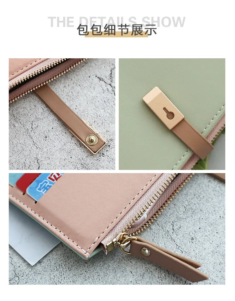 Long Women's Wallet Female Purses Tassel Coin Purse Card Holder Wallets Pu Leather Clutch Money Bag Purses Carteras Para Mujer