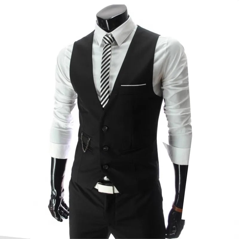 2023 Nouvelle Arrivée Robe Gilets Pour Hommes Slim Fit Hommes Costume Gilet Homme Gilet Gilet Homme Décontracté Sans Manches Formelle Veste D'affaires