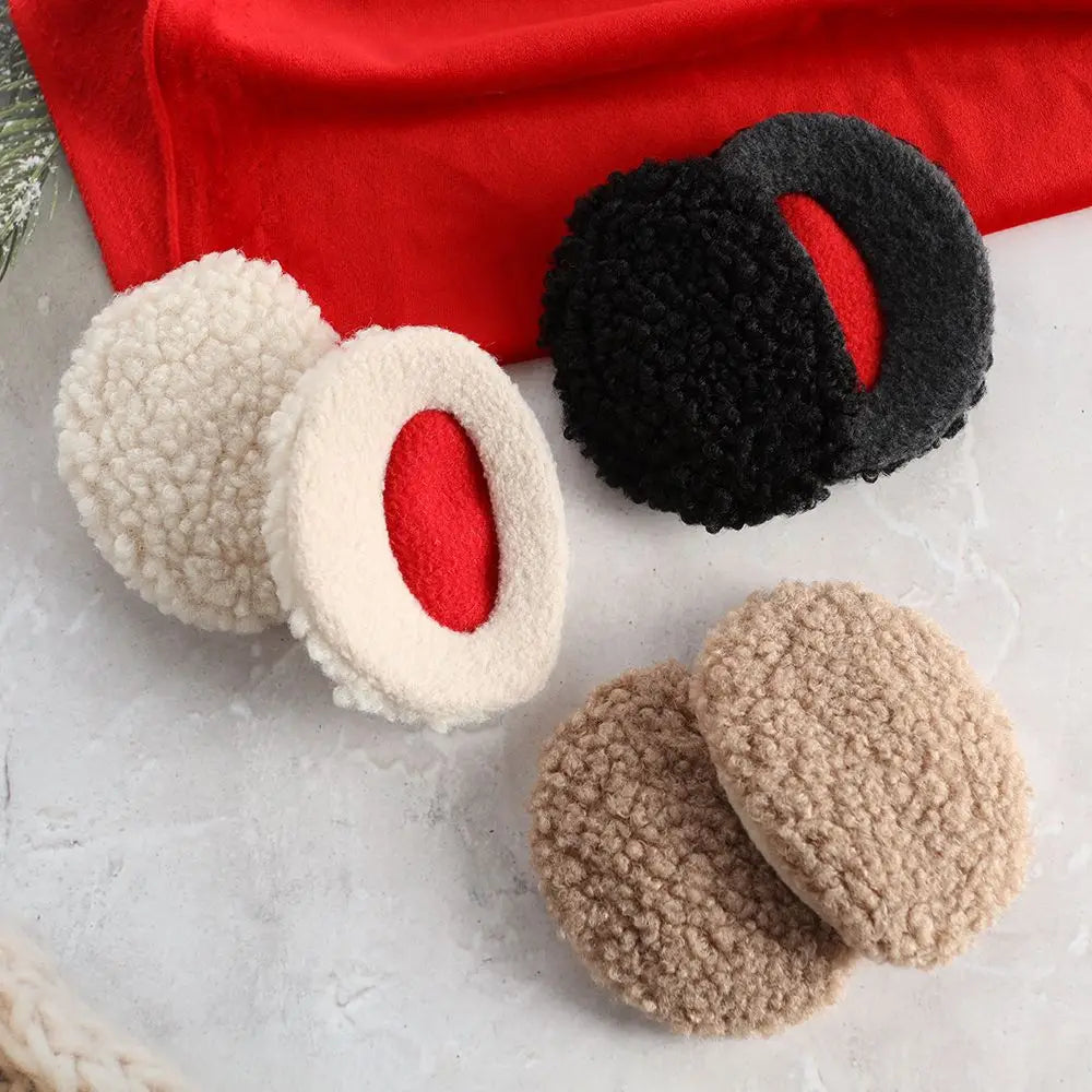 Bandless Ear Muffs Women Men Winter Fleece Ear Cover Soft Thick Ear Warmers Windproof Ear Protection for Adults and Kids