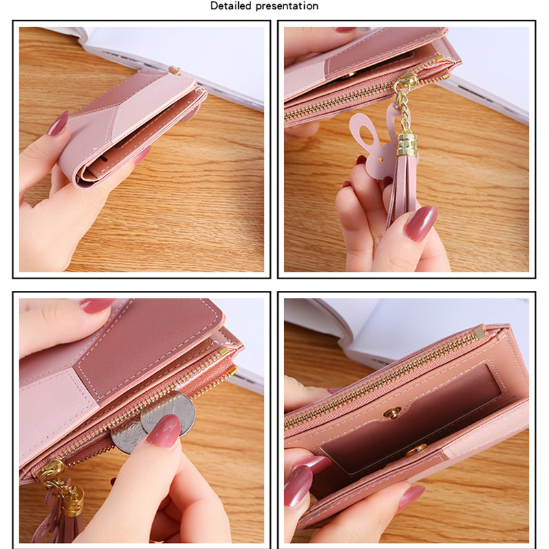 Women Fashion Short Wallet Coin Purse for Women Card Holder Bag Small Ladies Wallet Female Two-fold Hasp Mini Cute Clutch Purse