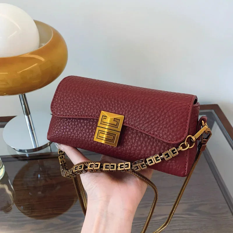 2024 New High-end Texture Small Square Bag Women's Crossbody Bag Versatile and Fashionable Chain Bags Ladies HandBags