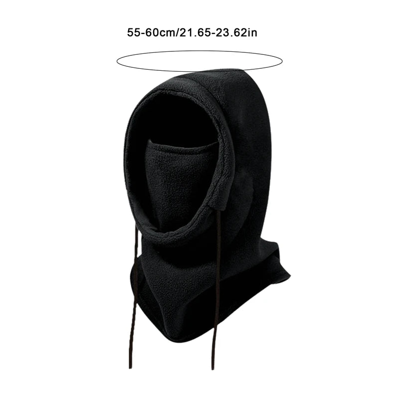 2024 New Fashion Warm Cap Winter Men Women Hat Waterproof Thermal Polar Fleece Balaclava Hat Hooded Neck Warmer Hike Cycling Cap