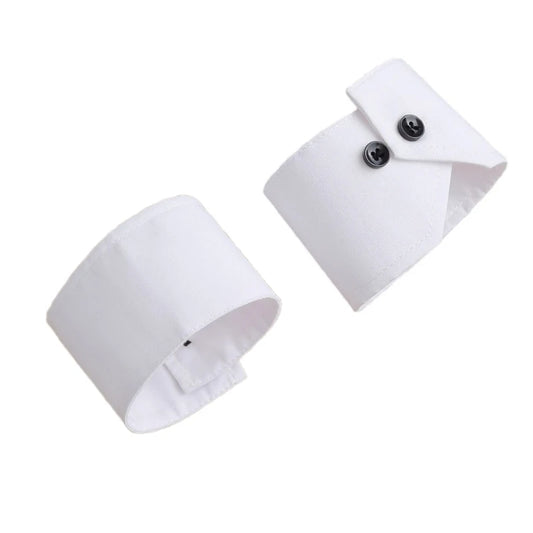 Delicate Detachable Sleeves Cuffs White Sleeves Simple Wedding Paired Wrist Warmer for Sweater Shirt F0T5