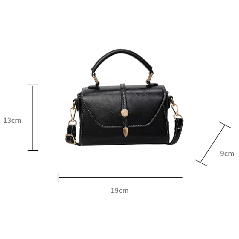 New High Quality Cowhide Women's Handbag Fashionable Casual Female Shoulder Bags Luxury Designer Girls Diagonal Straddle Bag Sac