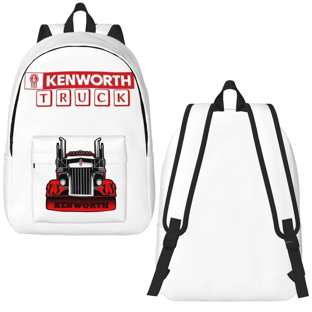 Kenworth Logo Casual Backpack with Pocket High School Business Daypack for Men Women Laptop Computer Canvas Bags