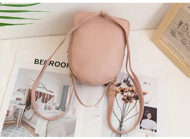 Women's Backpacks PU Leather Casual Small Women Bags Luxury Handbag Phone Purse Multifunction School Backpacks