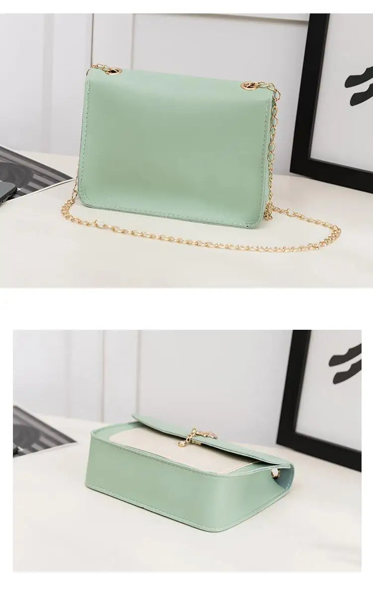 Fashion New Women Crossbody Bag PU Leather Small Flap Messenger Bag for Ladies Sling Bag Mobile Phone Wallet Summer Handbags