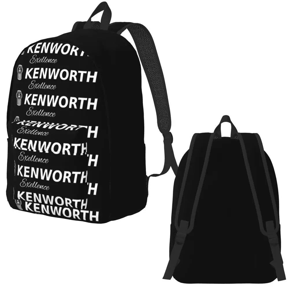 Kenworth Logo Casual Backpack with Pocket High School Business Daypack for Men Women Laptop Computer Canvas Bags