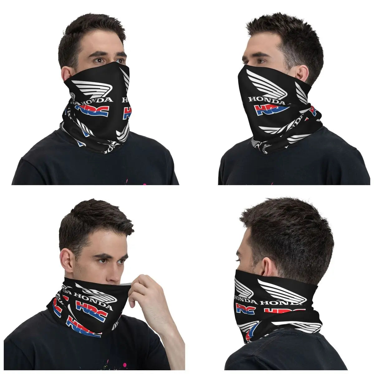 Motorcycle Racing Corporation Motorcycle Bandana Neck Gaiter Printed Mask Scarf Warm Face Mask Running Unisex Adult Windproof